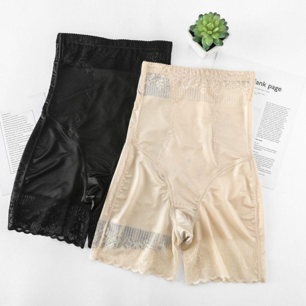 High Waist Lace Slimming Shapewear Mesh Transparent Body Shaping Briefs Butt Lifting Panties  Gifts
