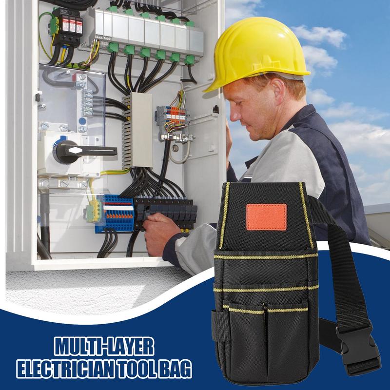 Elektriker Werkzeugtasche Wasserdicht Verstellbar Schwerlast Verdickt Hüfttasche Organizer Für Arbeit Automobilreparatur Industrie