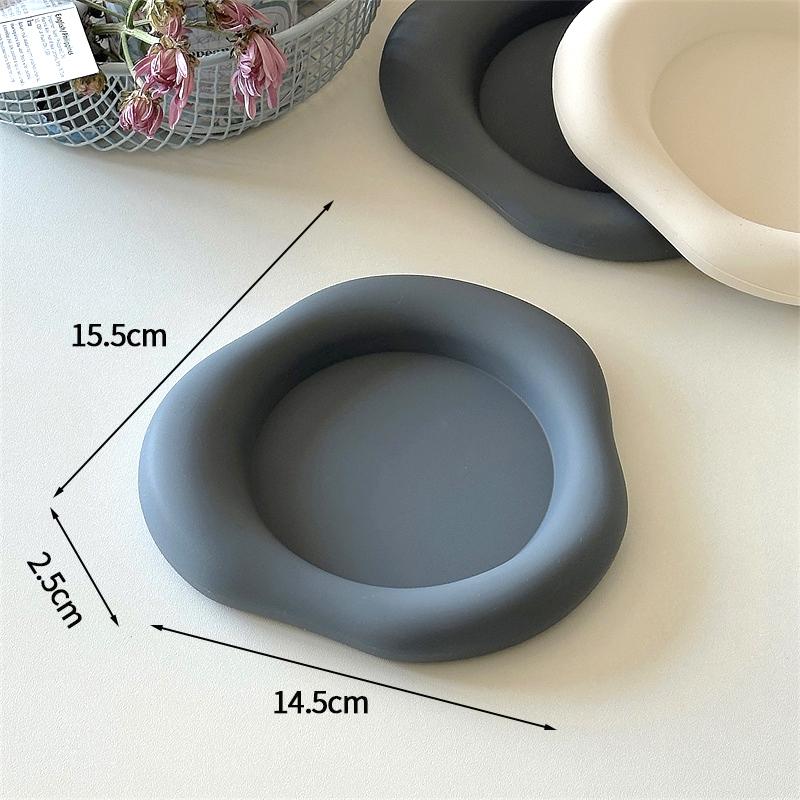 

Nordic Storage Tray Cup Coaster Kitchen Decorative Tray Heat Insulated Pad Desktop Placemat Cups Holder Photo Props