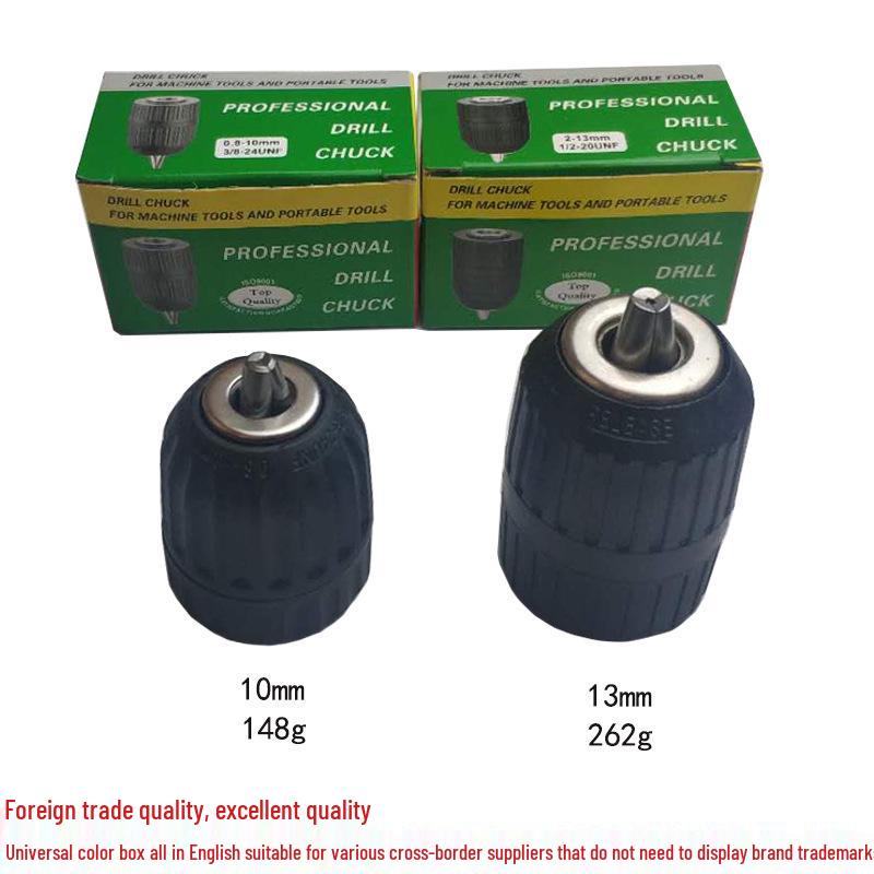 Three-Jaw Self-Tightening Hand Drill Chuck for Impact Drills and Electric Screwdrivers