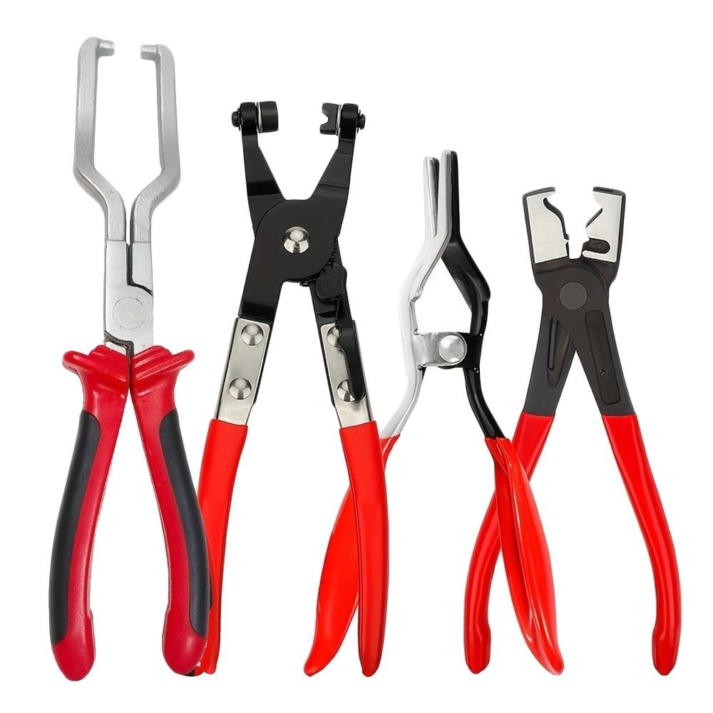 Heavy-Duty Pipe Clamp Tool Metal Clamp Removal Pliers Useful Fuel Pipe Crimp Truck Repair