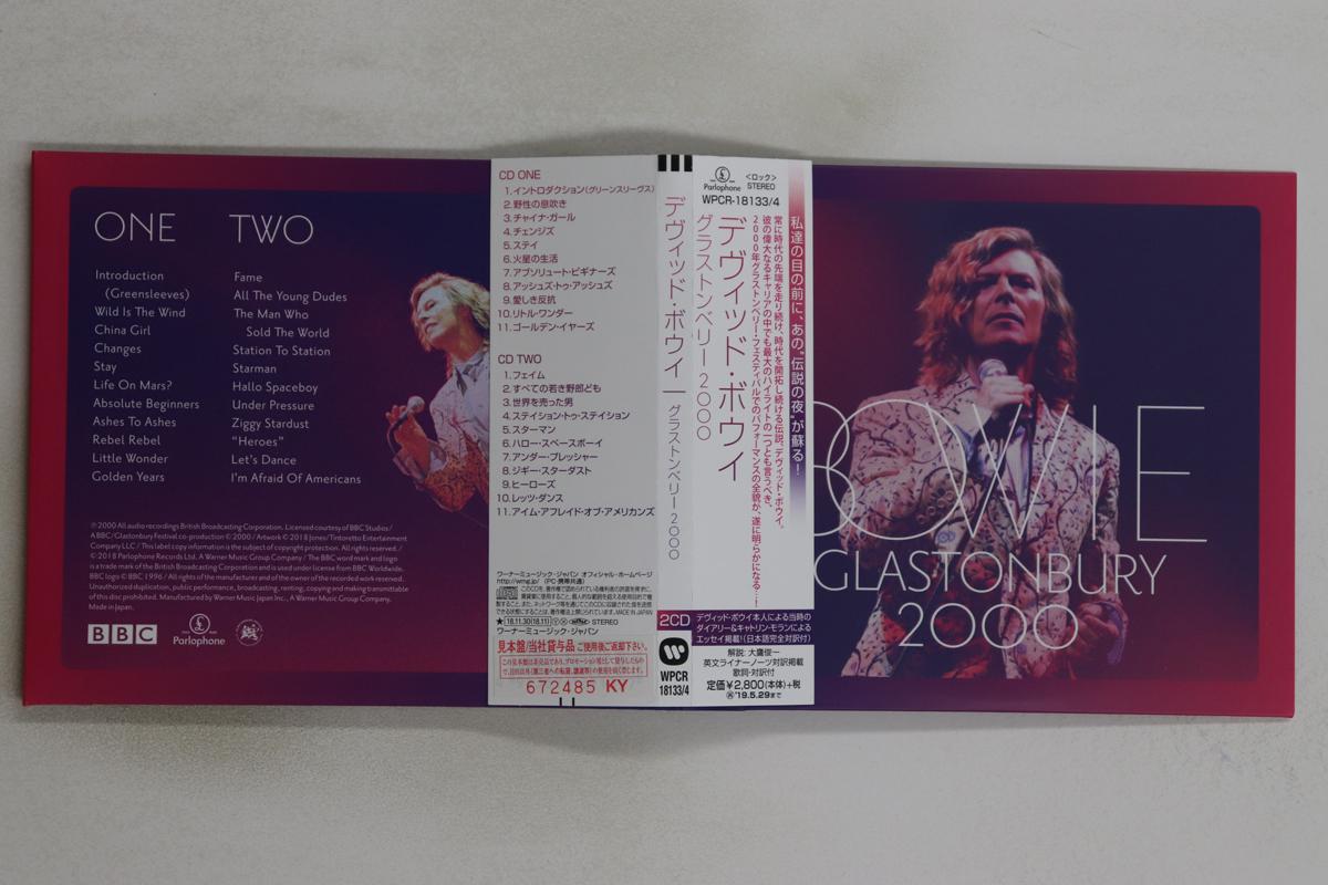 

CD DAVID BOWIE Glastonbury 2000 WPCR181334PROMO PARLOPHONE 2018 Japan Obi Rock Used