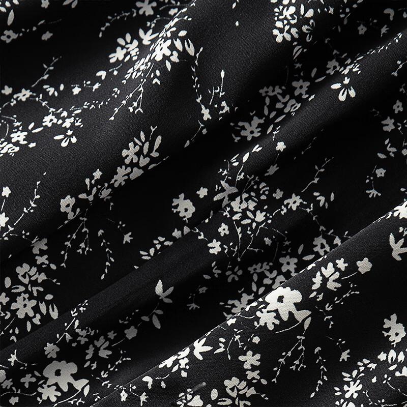 Elegant Floral High-Waist A-Line Skirt
