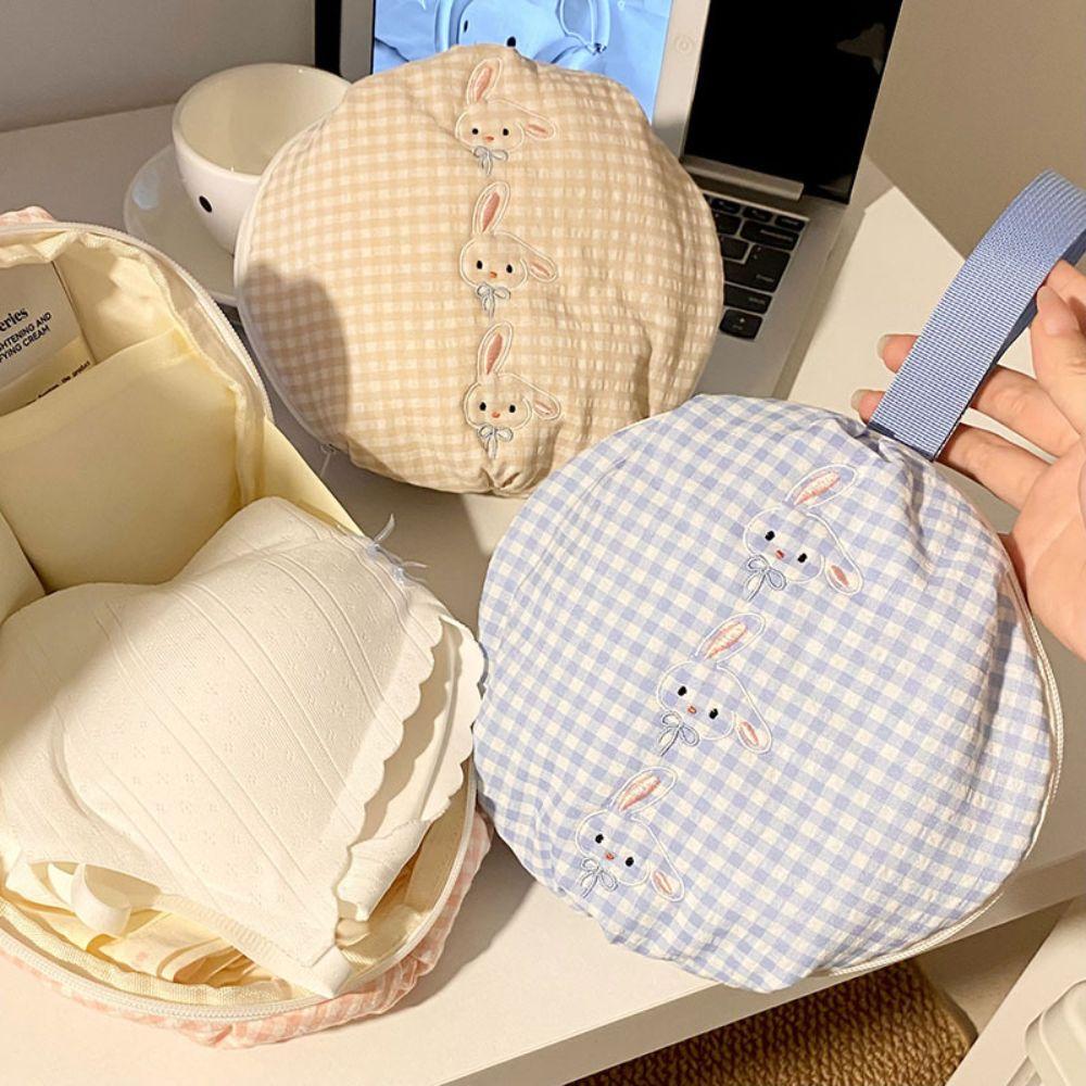 Portable Underwear Bag Rabbit Embroidery Underwear Handbag Practical Laundry Organizers Travel