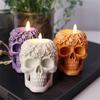 Skull Statue Candle Molds for DIY Candle Gypsum Ornaments Halloween Decorations