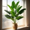 Material Plástico Plantas Artificiais Tamanho Grande Plantas Falsas Folha de Bananeira Artificial Decoração de Festa
