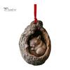 Christmas Animal Ornament Cartoon Forest Animal Hanging Decoration 2D Flat Acrylic Pendant for Christmas Tree Decor