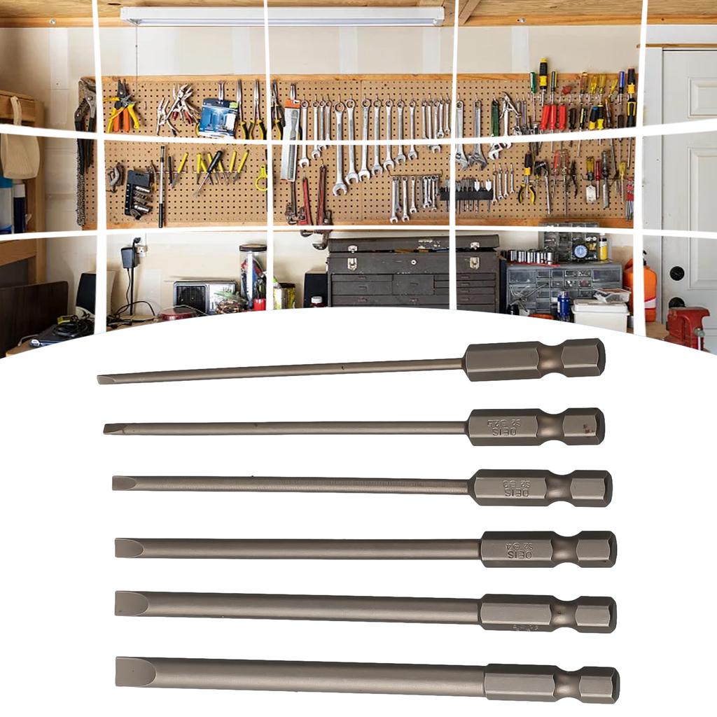 Legeringsstalen Bits Platte Schroevendraaier Bits Legeringsstalen Handboor
