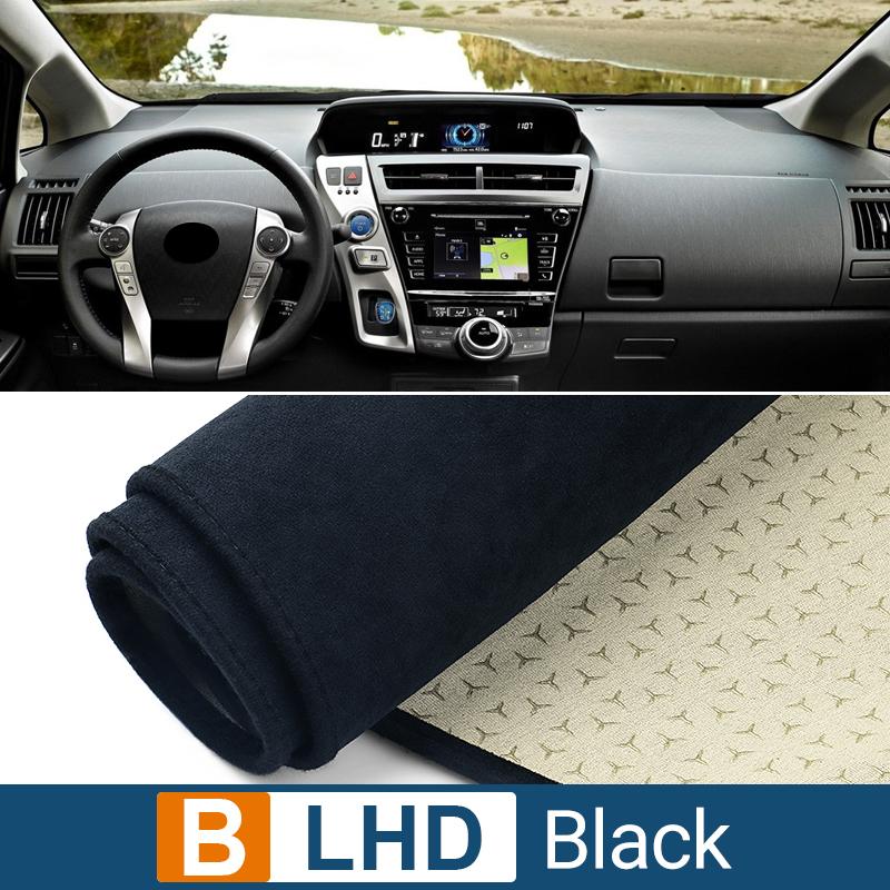 Pentru Toyota Prius V Alpha Daihatsu Mebius 2012-2018 ZVW40 Husa bord mașinii Evitați tampon de lumină Covoare anti-UV anti-alunecare