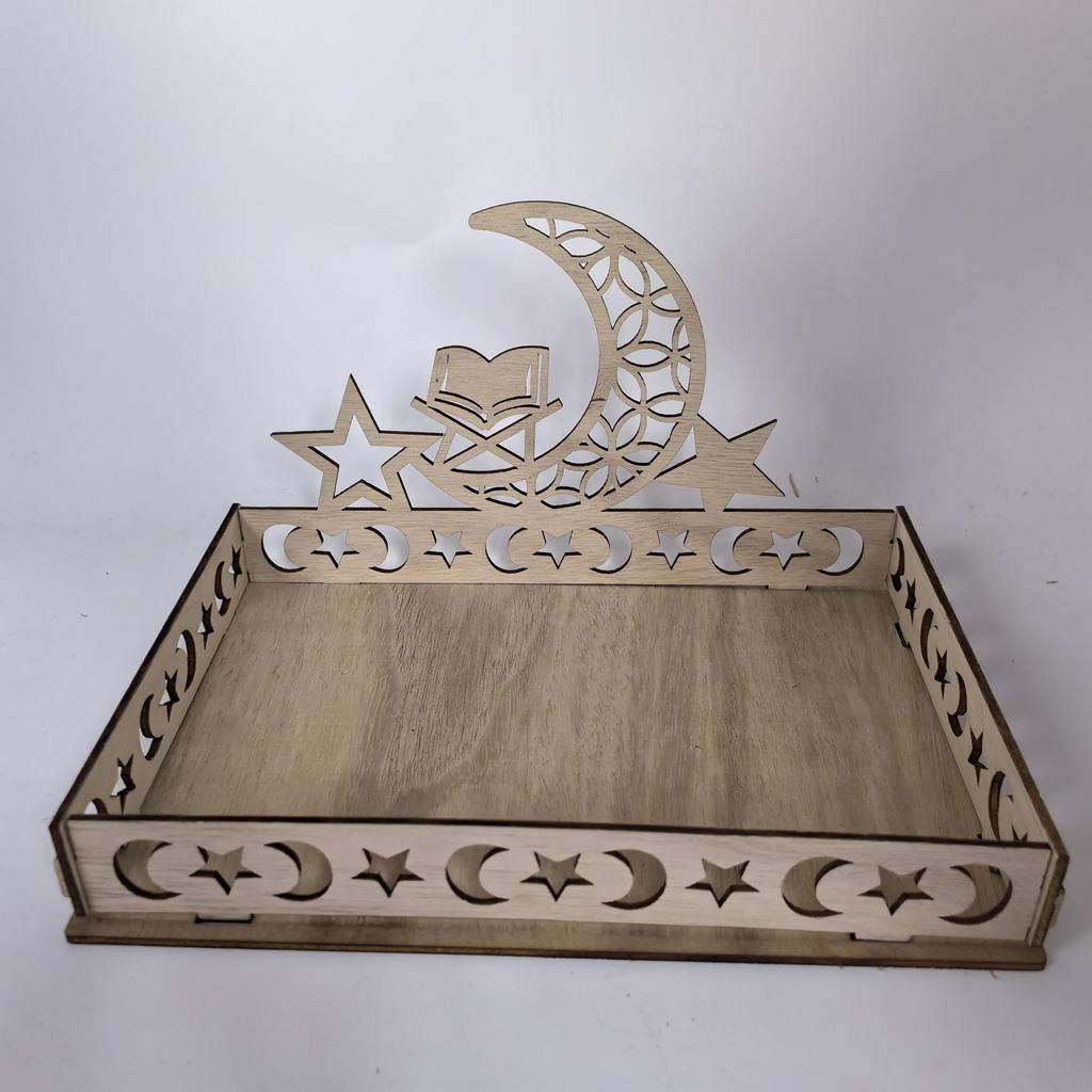 2022 Wooden Holiday Ornaments Table and Dessert Tray Decorations