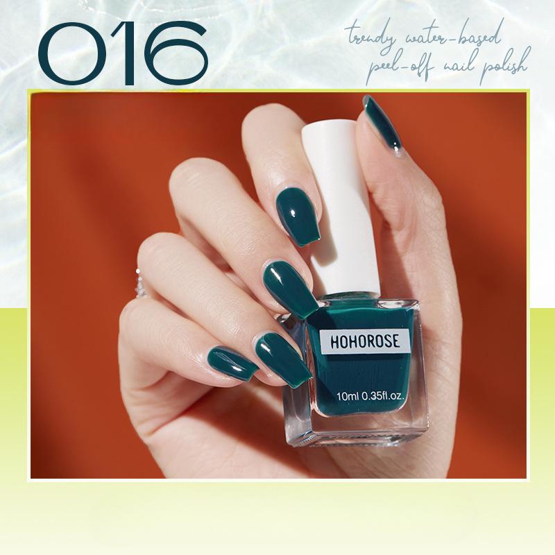 HOHOROSE Oja nouă pe bază de apă Uscare rapidă Fără coacere Lacrimă Albire Nail Art