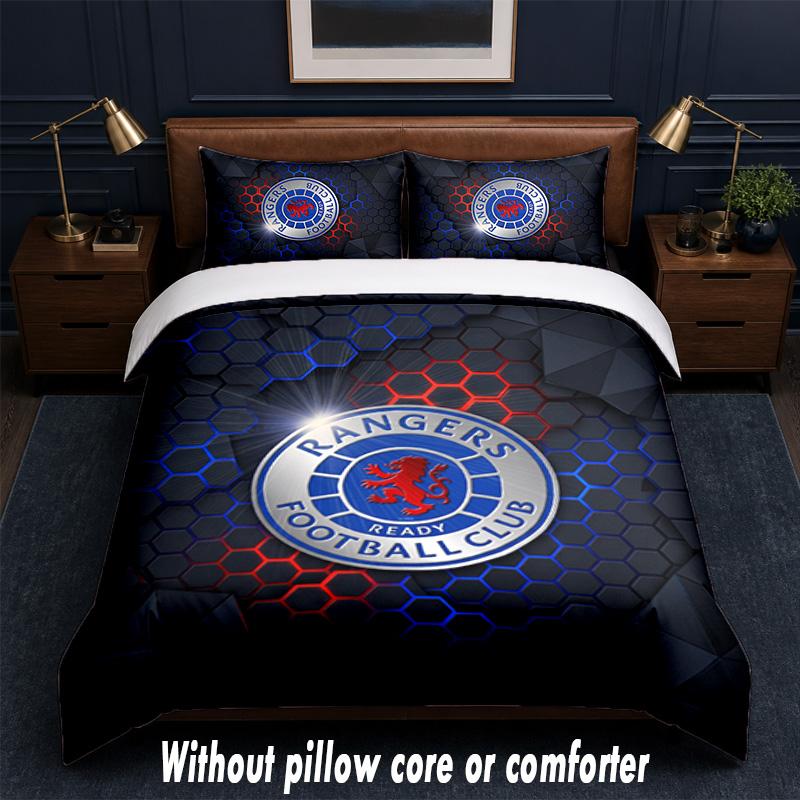 Set Biancheria da Letto Design Rangers FC 1 Copripiumino + 2 Federe Morbido Traspirante Biancheria da Letto per la Casa