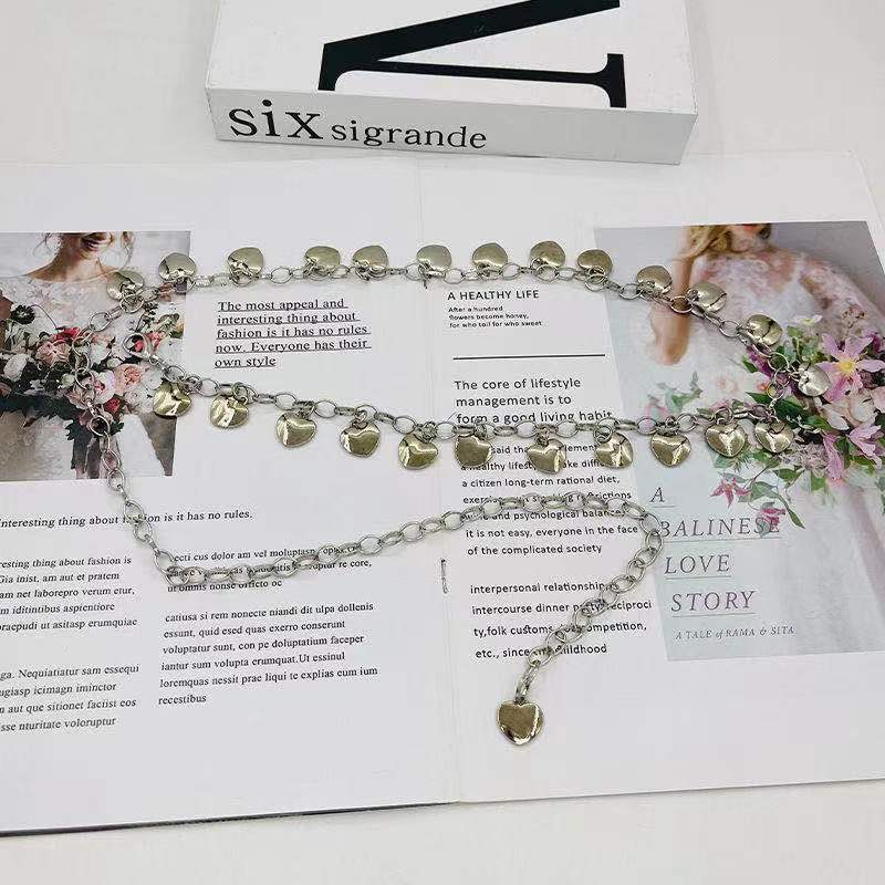 

Новая Любовь Кисточка Цепочка на Талию для Женщин Простая Модная Цепочка Европейская и Американская Инс Тренд Пояс Цепочка на Талию 105cm