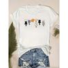 Women's Short-Sleeve T-Shirt with Adorable Cat Print Soft Fabric, Round Neck,Casual Style for Casual Attire Soft Fabric Tee, Cat Shirt