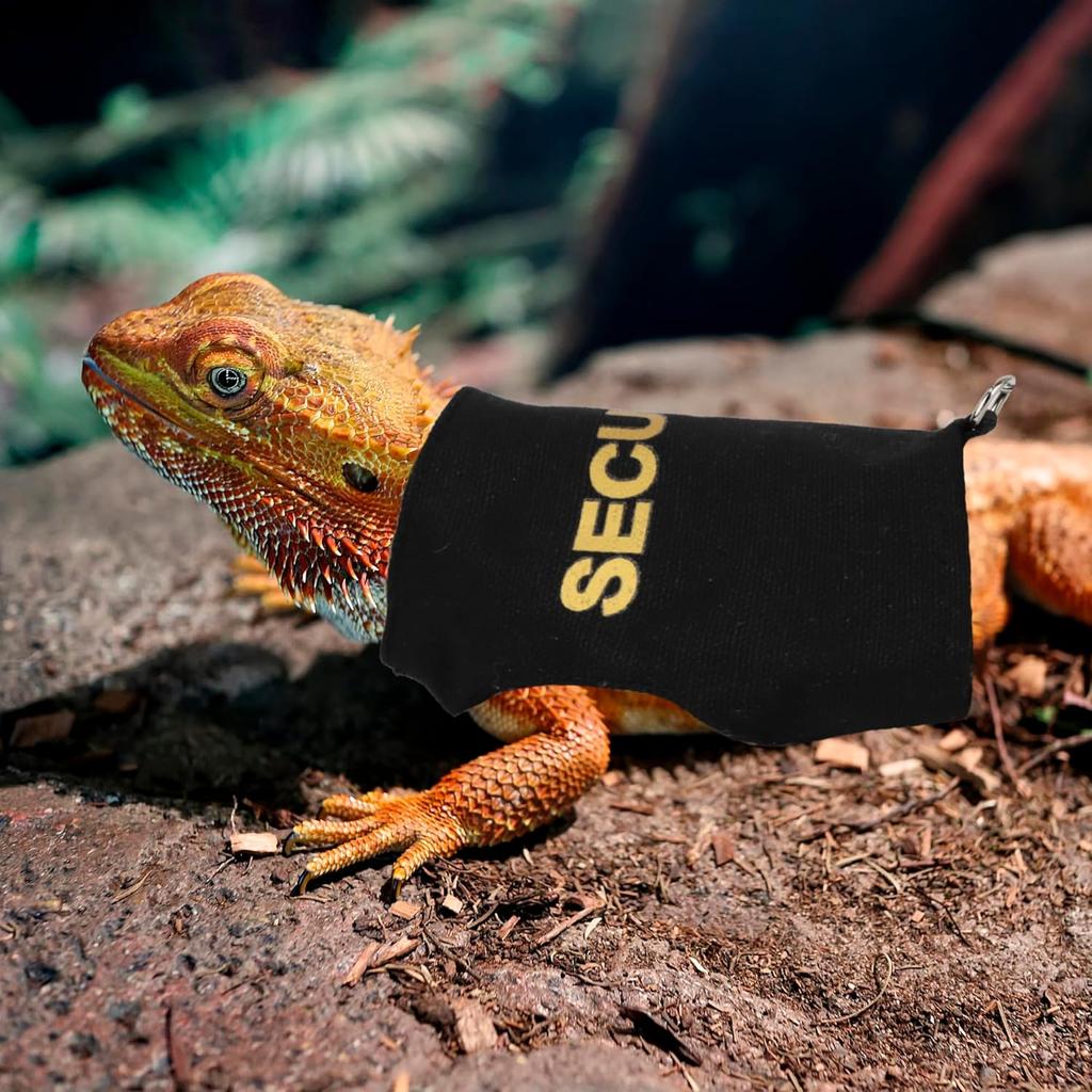 ADOGGYGO Bearded Dragon Harness Leash Set, Lizard Clothe Costume Adjustable Reptile Harness with 5ft Leash for Bearded Dragon Lizard Walking Outdoor