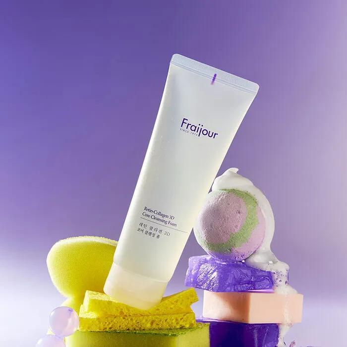 Retin Collagen 3D Core Очищающая пенка/Коллагеновый гель для умывания 250 мл