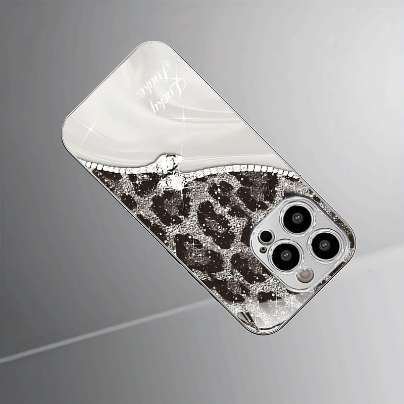 Hartowane Szkło z Wzorem Węża Lamparta Galwanizowana Osłona Telefonu Dla iPhone 17 16 15 Pro Max 14 Plus 13 12 11 Pro 16E 17 Air Cover