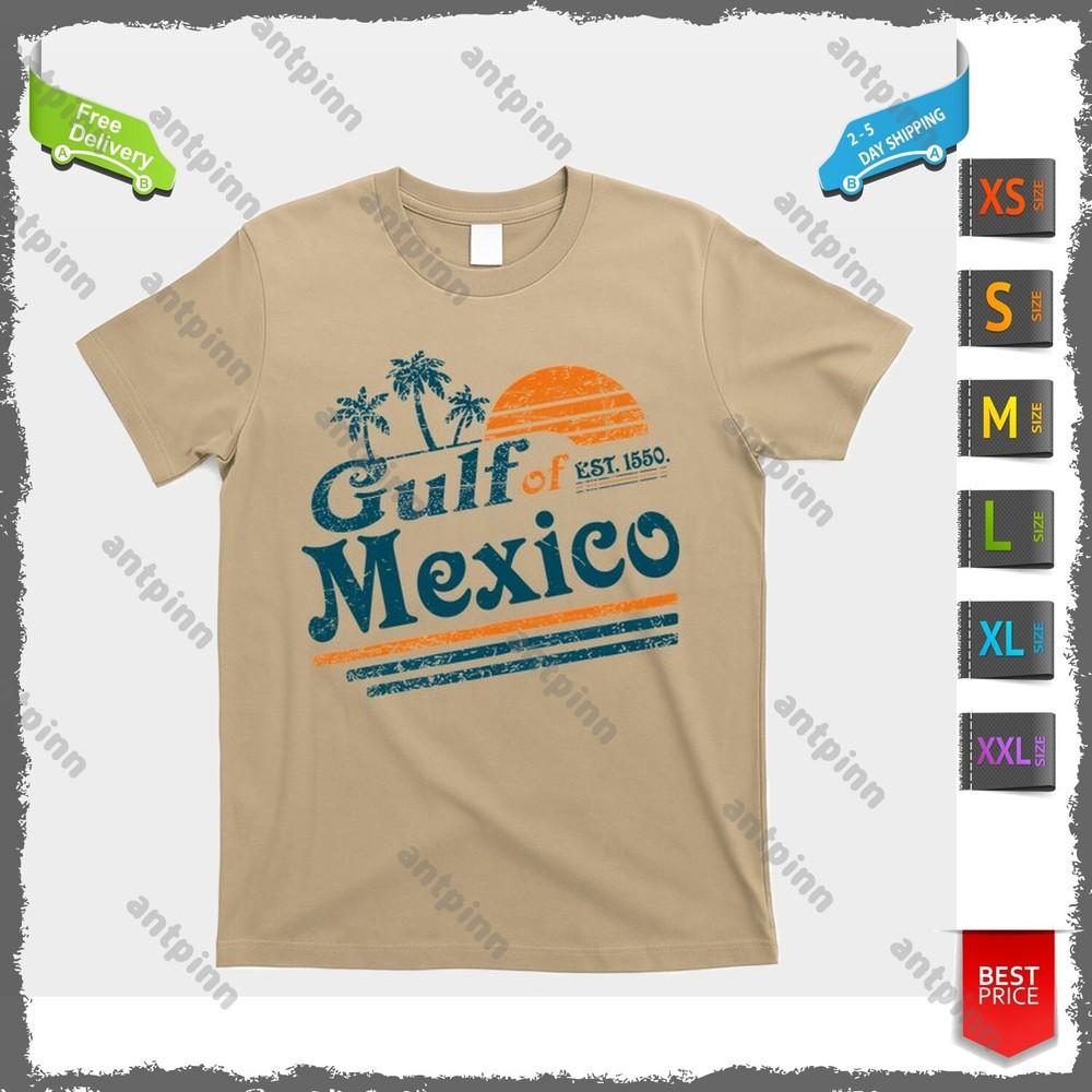 Gulf of Mexico Est 1550 Retro Vintage Beach Gulf of Mexico T-Shirt Unisex Unisex T-Shirt XL