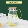 Transparent Heat-resistant Glass Teapot Large Capacity Flower Tea Cold Water Kettle Home, Hotel, Kitchen and Daily Necessities