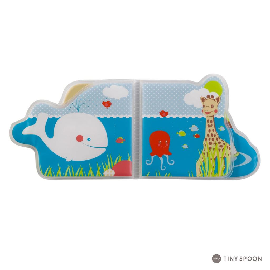 Sophie the Giraffe [Bath Book] Bath Toy [Official Japanese Product] Vulli with Sound-Making Mechanism for Babies, Infants, Ages 0-1, Popular, Clean,