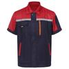 Giacca da lavoro da uomo, officina, operaio, meccanico, uniformi, top con tasche, manica corta, cerniera, capispalla, camicia, top, abbigliamento da lavoro