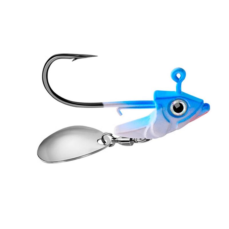 High-Performance Lead Jig Head Crank Hooks for Soft Worm Wobbler Lure Fishing - 7g to 15g - for Catching More Fish