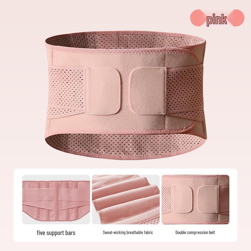 Professional Lumbar Support Belt for Fitness, Squats, Running, and Badminton with Tummy Control and Breathable Mesh Design.