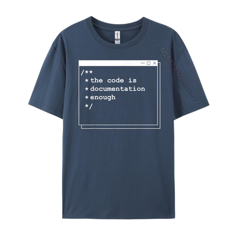 The Code Is Enough Computer Programming Nerd Men Graphic Tees Mens Shirt Oversized Party