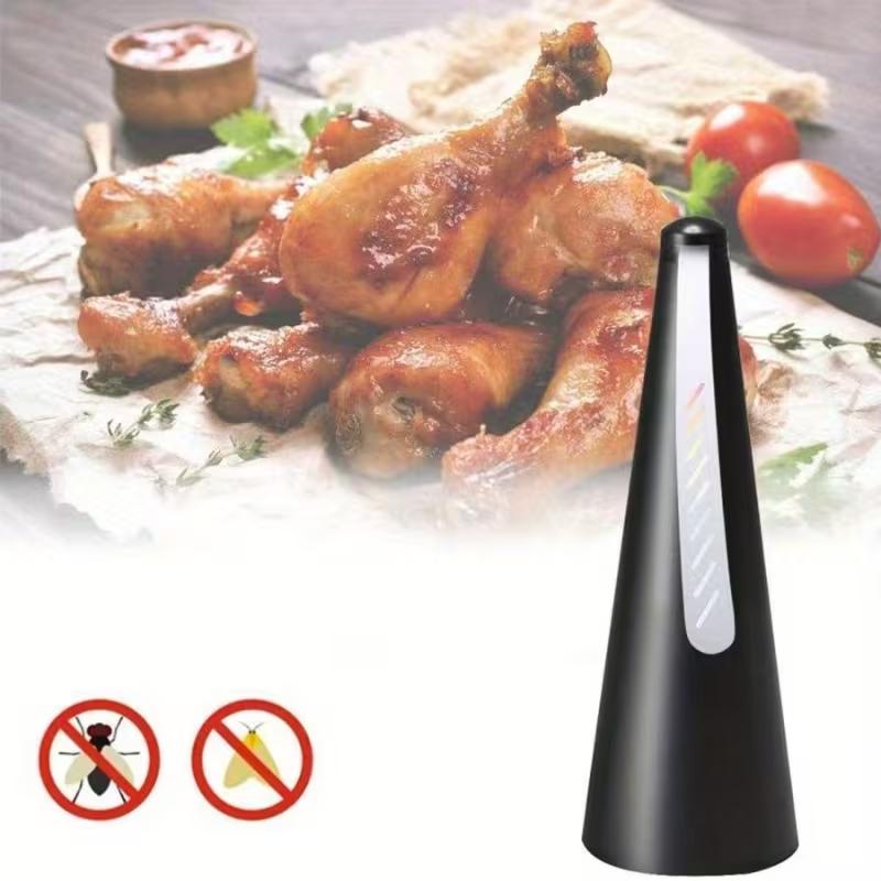 2-in-1 Bug Repellent Fan Battery & Plug-in Version Portable Outdoor Insect Repellent Ventilation Fan for Camping Picnic BBQ Kitchen Market Use