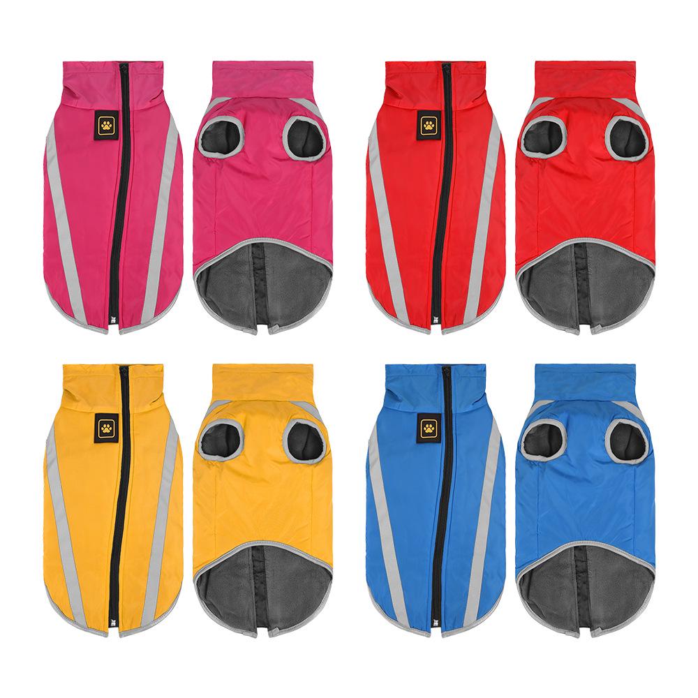 Multicolor Autumn & Winter Dog Jacket - Warm, Cold-Proof, Thickened Cotton