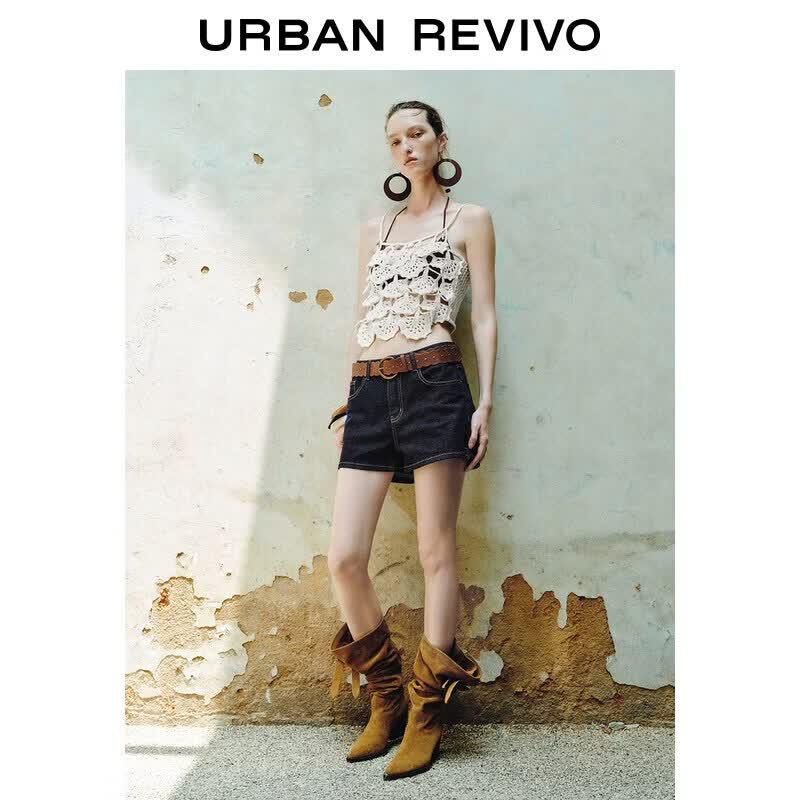 UR Women s Summer Retro Washed Denim Shorts 29
