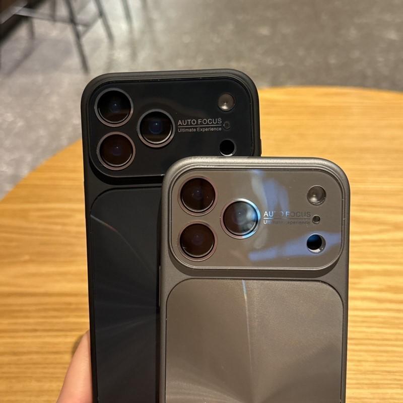 Dazzling CD Pattern Big Window Camera Protection Case for iPhone 17 16 15 14 13 Pro Max Shockproof Laser Hard Plastic Cover Etui