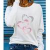 2025 Autumn & Winter Women's New Casual Crew Neck Long Sleeve Top 3D Retro Pattern