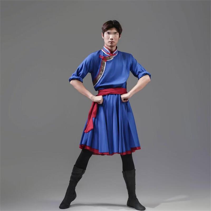 Mongolisches Tanz-Performance-Kostüm für Herren