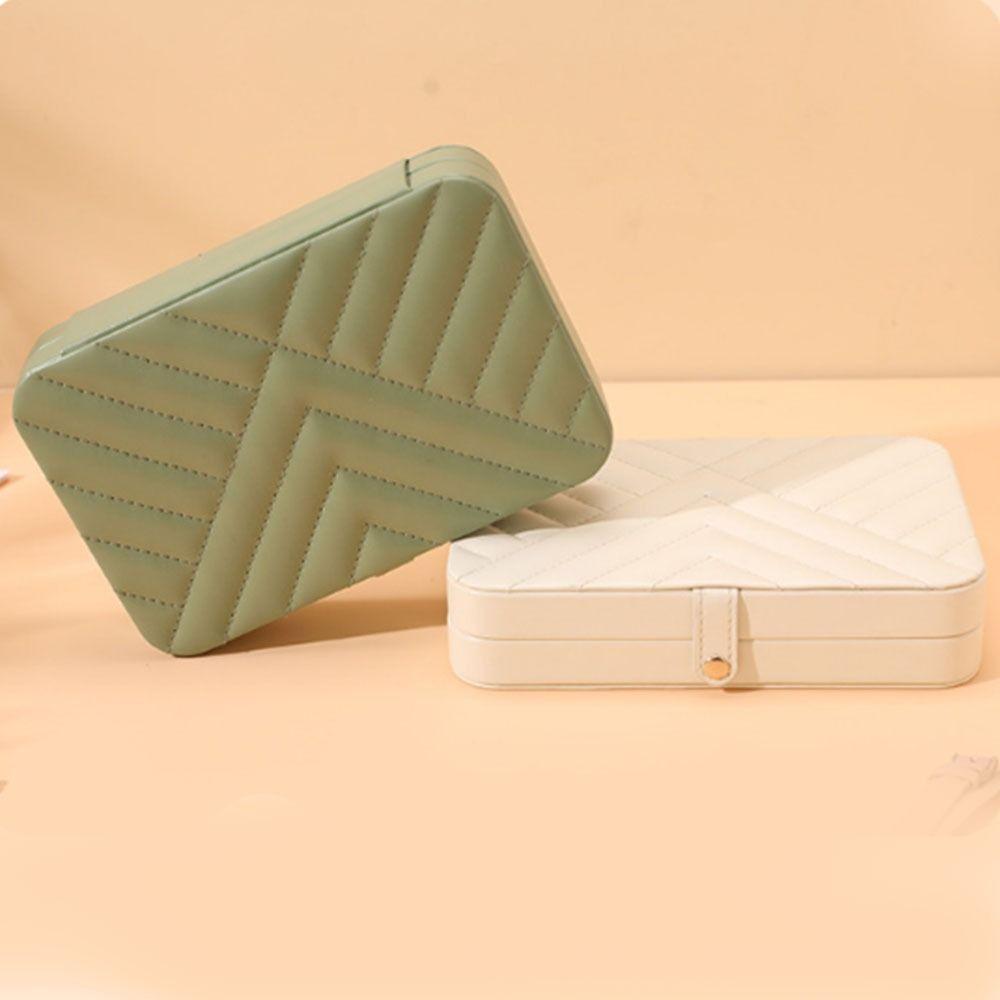 PU Jewelry Storage Box Large Capacity Necklace Storage Case Jewelry  Display Case  Women Gift