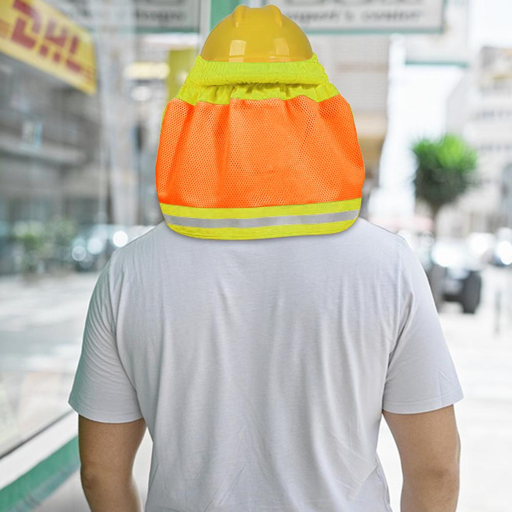 Hard Hat Sun Shade Hard Hat Sun Shield Reflective Mesh Sunshade Wide Brim Hard Hat Visor Neck Protector for Summer