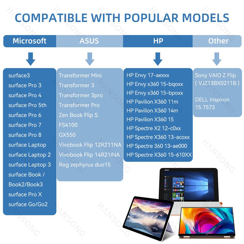 Pro Microsoft Surface Pen pro Surface Pro X 9 8 7 6 5 4 3 Book 2 3 Laptop 2 3 Go 2 pro protokol MPP2.0 Stylus Pen s odmítáním dlaně