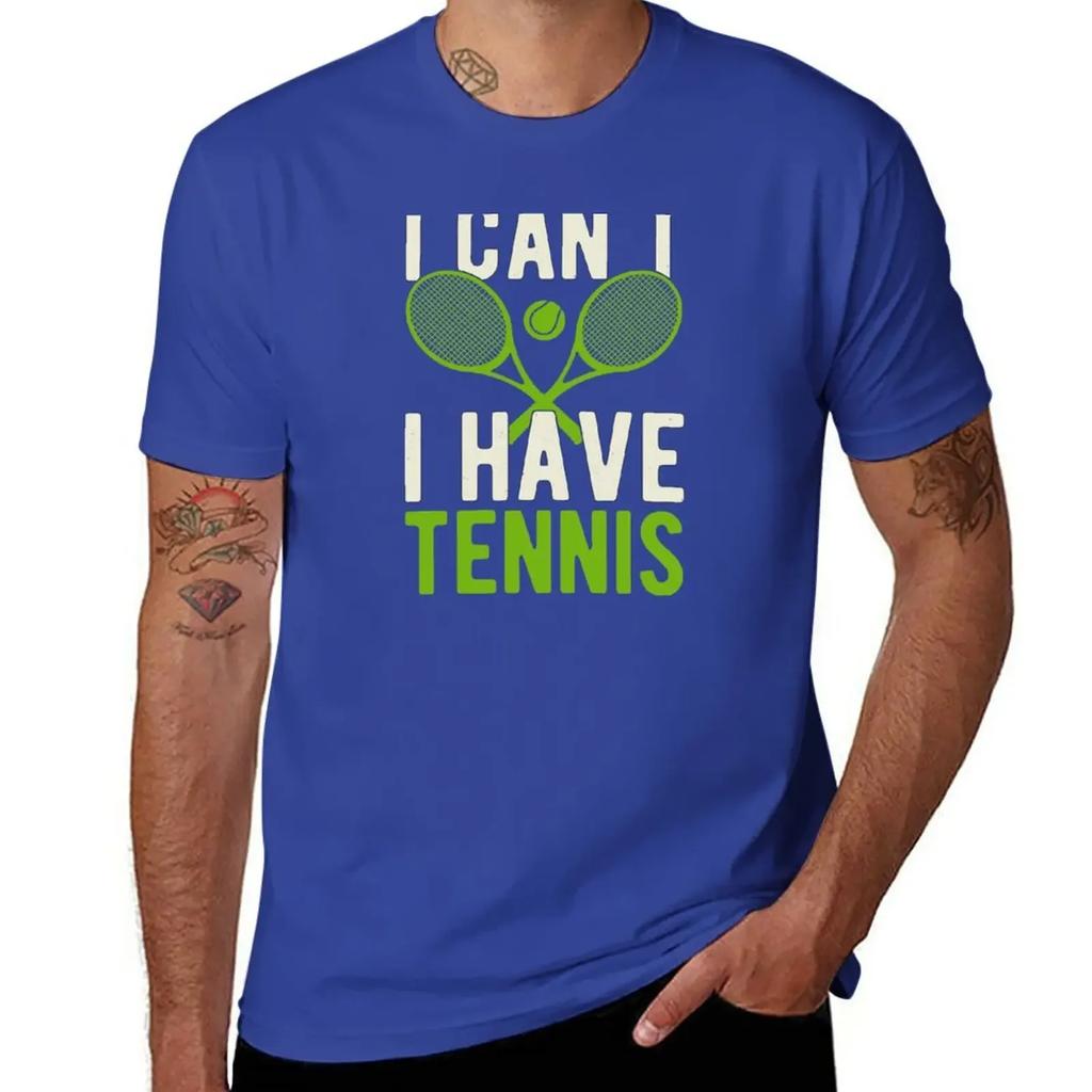 Funny Tennis Lover T-Shirt Aesthetic Clothing Funnys Workout Shirts for Men