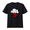 The Hellacopters Grace Cloud White T Shirt With Lightning Print Stylish Unique Design For Vintage Graphic Homme