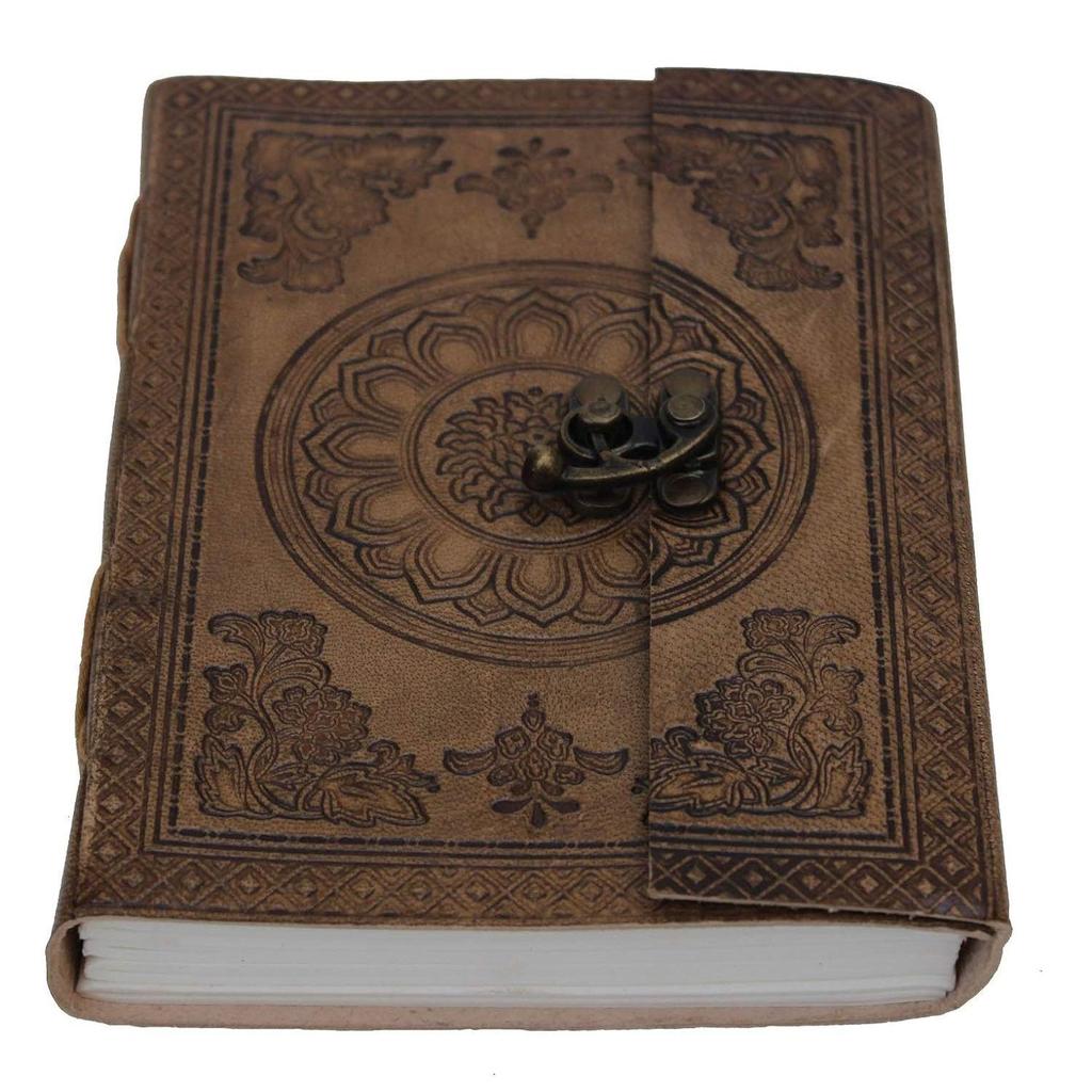 Leather Journal Notebook Travel Writing Diary or Vintage Sketch Book Cotton Paper for Men & Women (7x5 Inch)