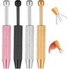 Giantree 4-Piece Set of Perforated Ball Grabbing Tools, Mini Grabbing Pen, Perforation Auxiliary Pen, Stainless Steel Jewelry Picking Tool, Gem
