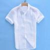 Luxury Men's Short Sleeve Linen T-shirt For Daily Wear In Casual Loose Fit