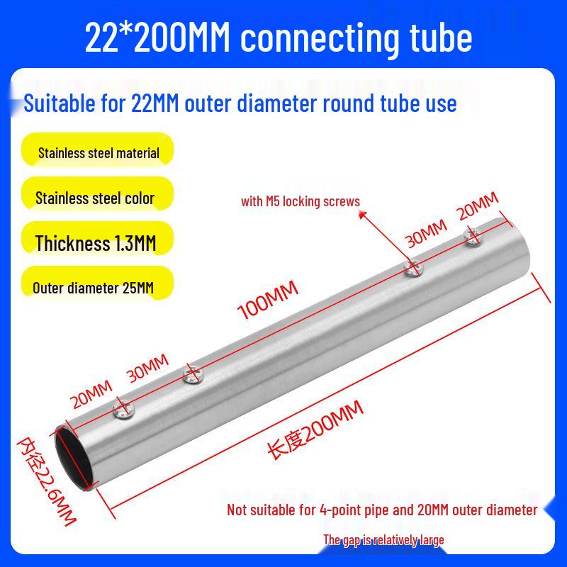 Nerezové konektory pro trubky o průměru 25-51 mm