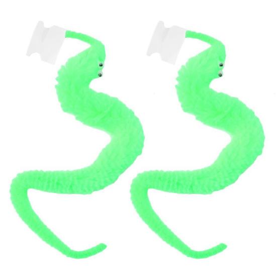 2Pcs Funny Twisty Worm Twist Wiggle Moving Sea Horse Kids Trick Toy Magic Prop