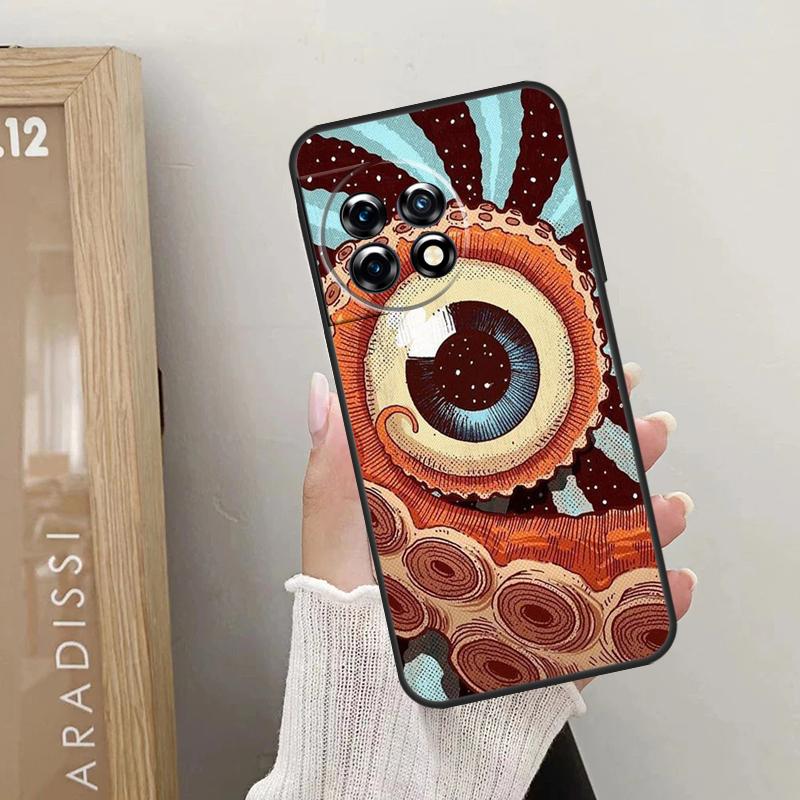 Eye Illustration Case For OnePlus Nord CE 5 2 3 4 Lite N20 N30 OnePlus 15 13 12 10 R 13T 10T 11 9 10 Pro Cover