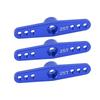 3Pcs 25T Aluminum Alloy RC Servo Arm Horn Long Type for 1 10 Remote Control Car Upgrade PartBlue