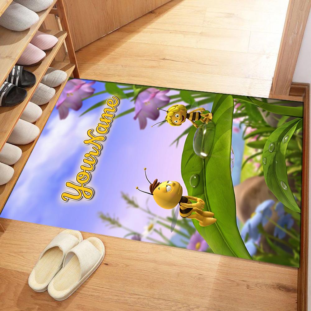 Biene Maja Customized Name Carpet Design for Living Rooms Study room Bedrooms Foyer Anti-slip Rug Office home decor