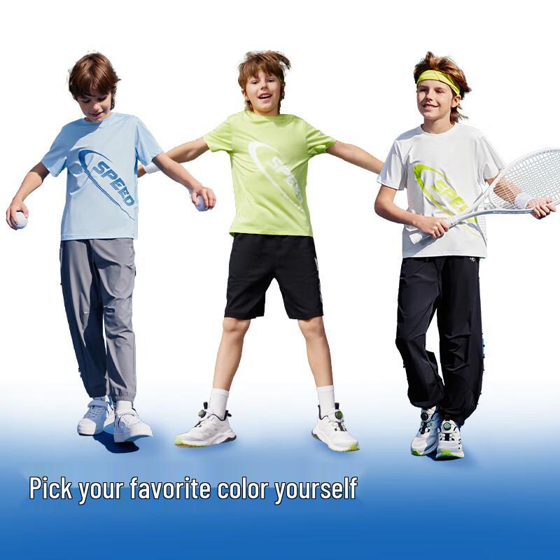 Balabala Boys' Quick-Dry Short Sleeve T-Shirt