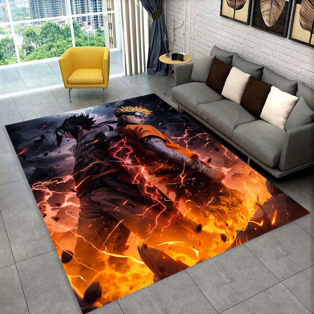 3D Kober N-Naruto Kreslený Anime I-Itachi pro Hernu Ložnici Obývací Pokoj Pohovku Domácí Dekorace, Dětský Koberec Protiskluzová Podložka