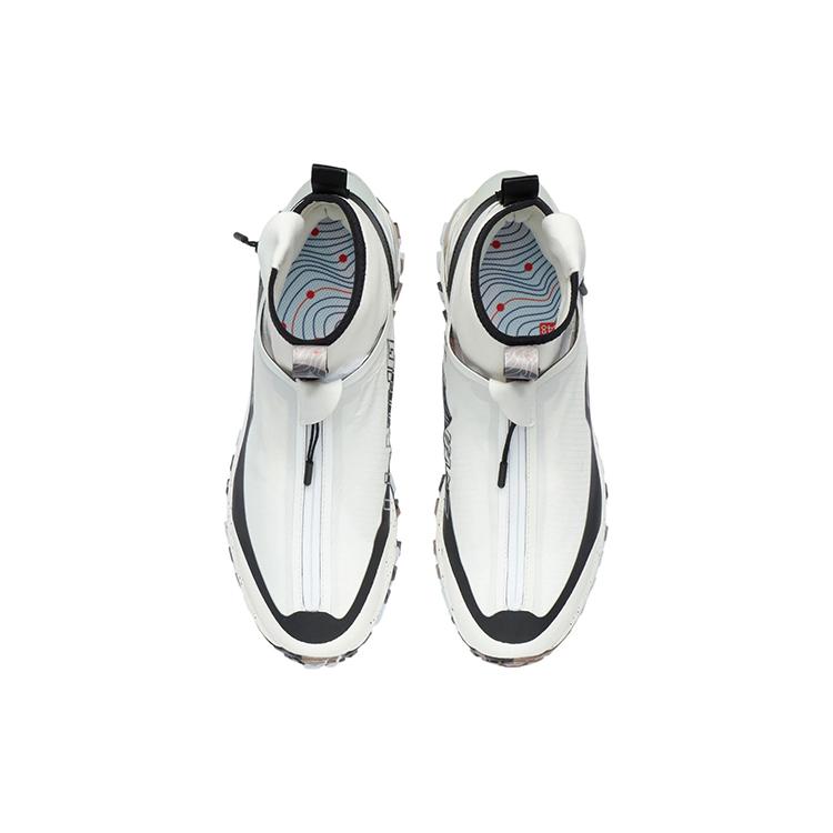 Li Ning Tame The Wild Cushioning Slip Resistant Coverage High top Running Shoes Men's White ARDR017-2